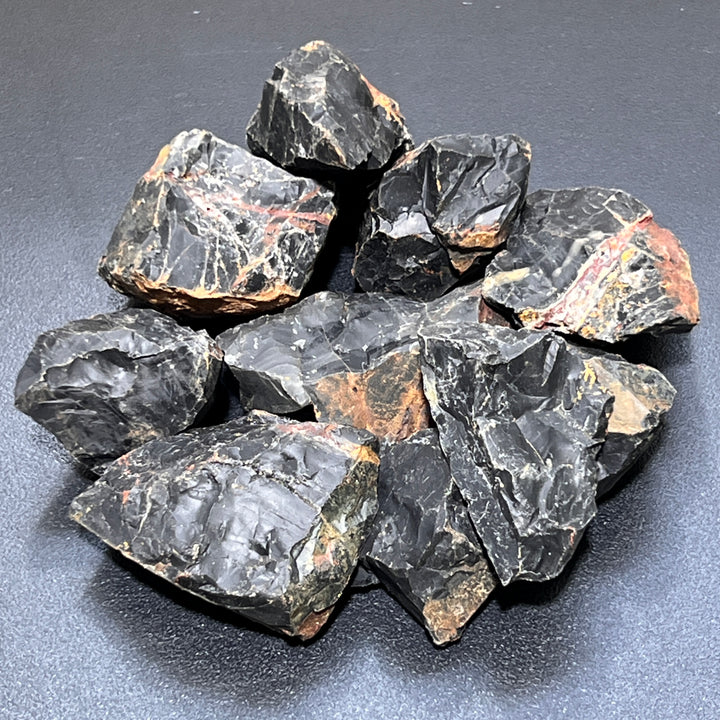Black Onyx Rough (1/2 lb)(8 oz) Half Pound Bulk Wholesale Lot Raw Gemstones