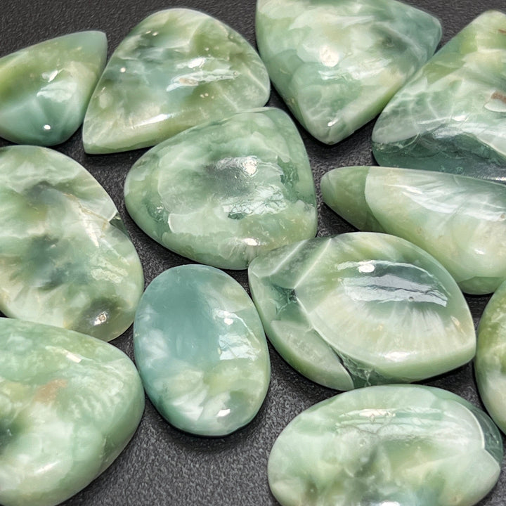 Hemimorphite (Electric Calamine) Cabochons Wholesale Lot Jewelry Cab Supply