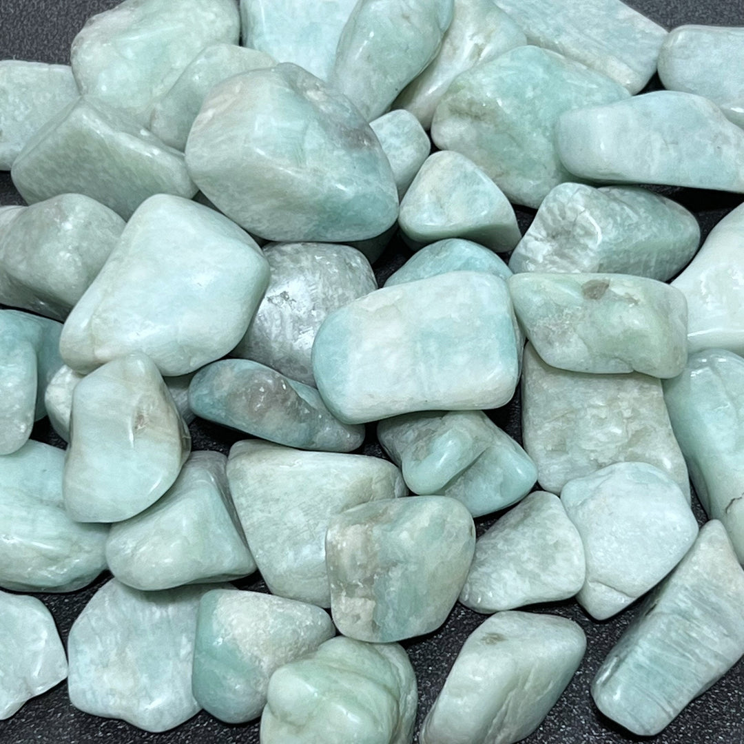 Amazonite Feldspar Tumbled Stones (By The Piece Or Pound) Wholesale