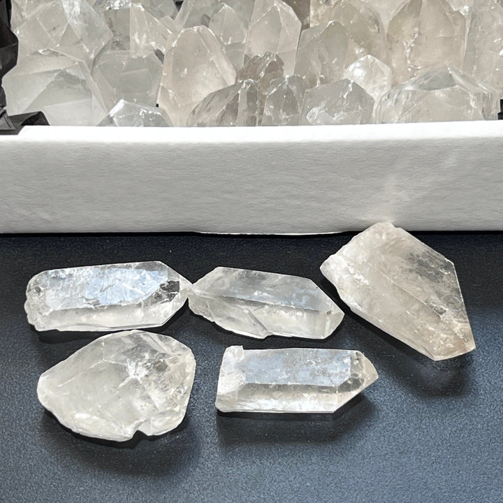 Clear Quartz Crystal Points Boxed Flat Bulk Wholesale Crystal Gemstones Supply