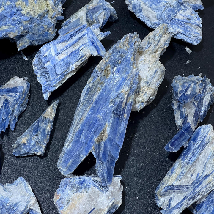 Blue Kyanite Large Crystal (By The Piece Or 1 LB) Rough Raw Clusters In Matrix Bulk Wholesale