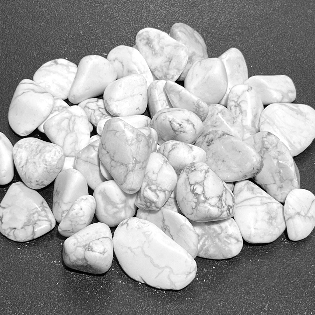 White Howlite Tumbled (By The Piece Or Pound) Bulk Wholesale Lot Polished Gemstones Decor Supply