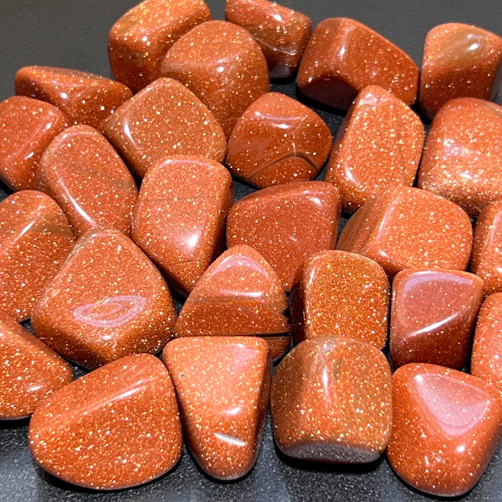 Red Goldstone Tumbled (3 Pcs) Gemstone Polished Gemstones