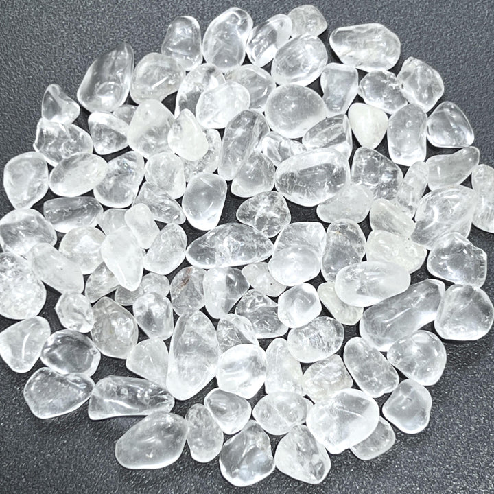 Clear Quartz Crystal Small Tumbled Stones (By The Ounce or Pound) Wholesale