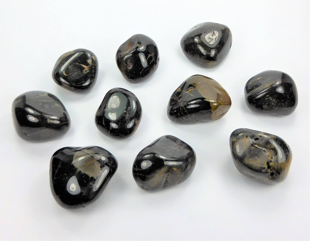 Tumbled Black Onyx (1/2 Lb) 8oz Bulk Wholesale Lot Half Pound Polished Stones Healing Crystals