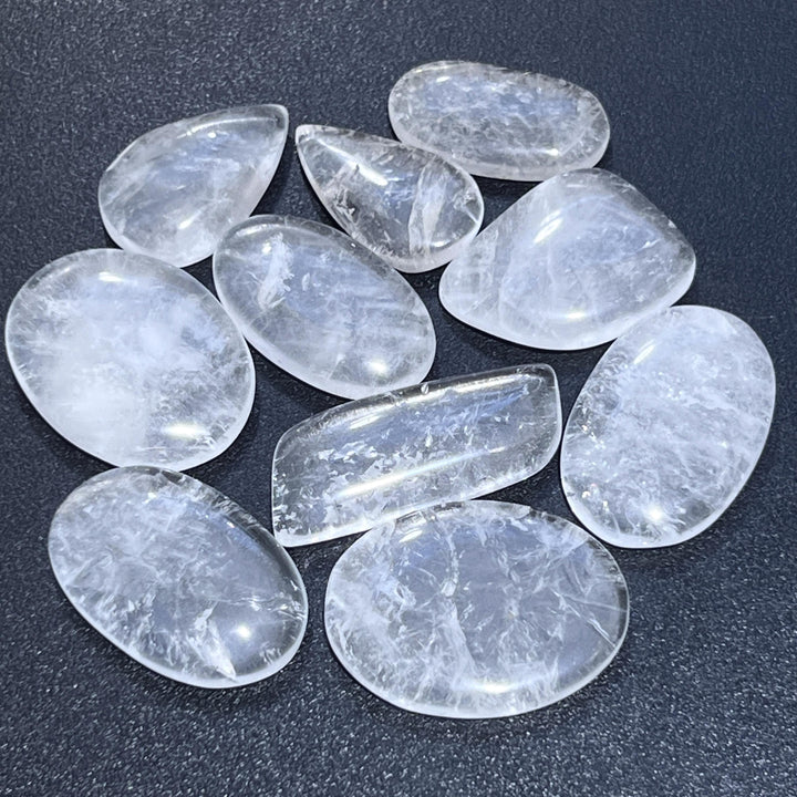 Clear Quartz Cabochons (Mixed Sizes And Shapes) Grams Bulk Wholesale Jewelry Supply