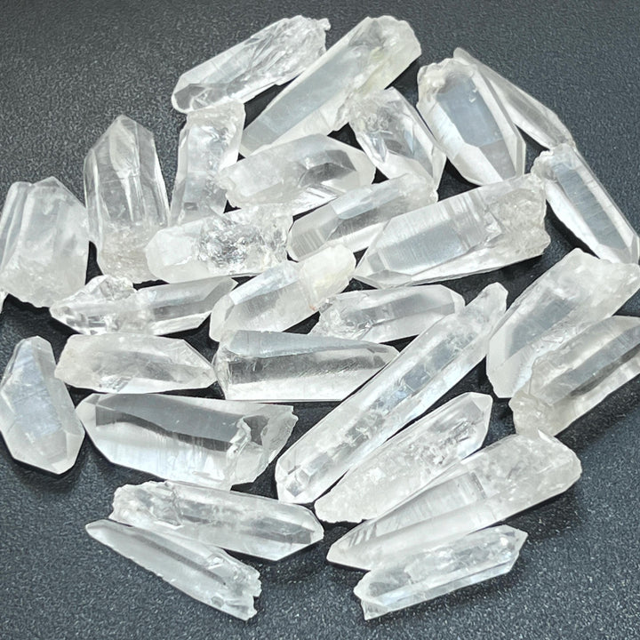 Lemurian Clear Quartz Crystal Points (By The 3 Pc or 1 LB) Rough Raw Gemstone Decor Wholesale