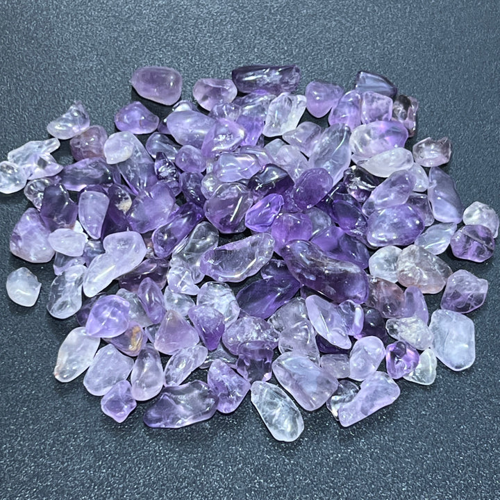 Amethyst Small Tumbled Chips (1 Kilo)( 2.2 LBs) Bulk Wholesale Lot Tiny Raw Natural Gemstones