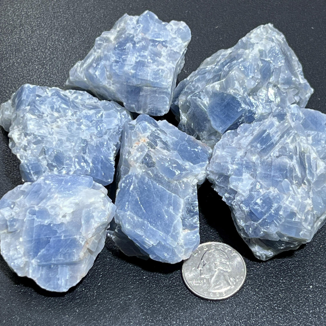 Blue Calcite Crystal Rough Raw Stones (By The Piece or Pound) Wholesale