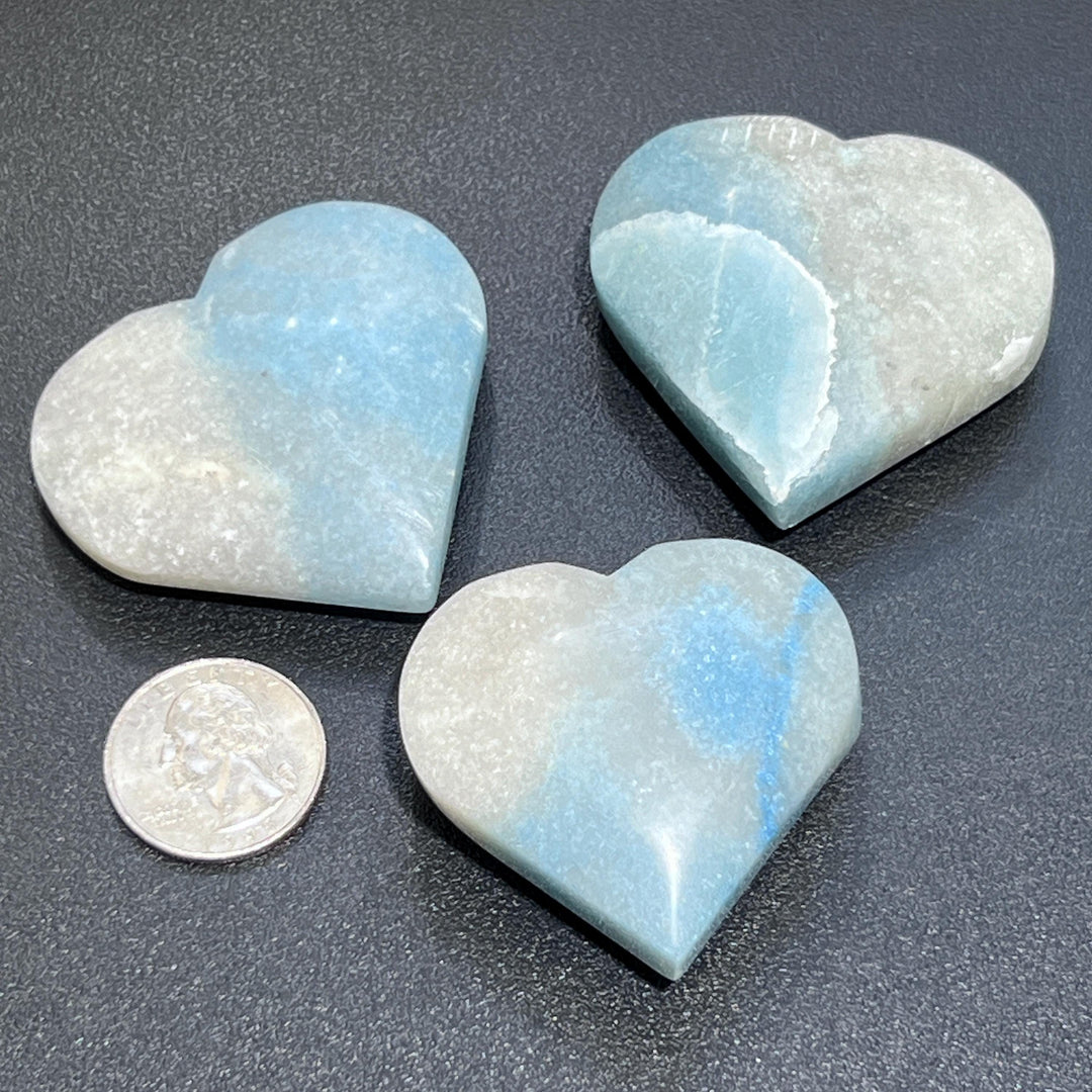 Trolleite Heart Gemstone Decor Carving Supply