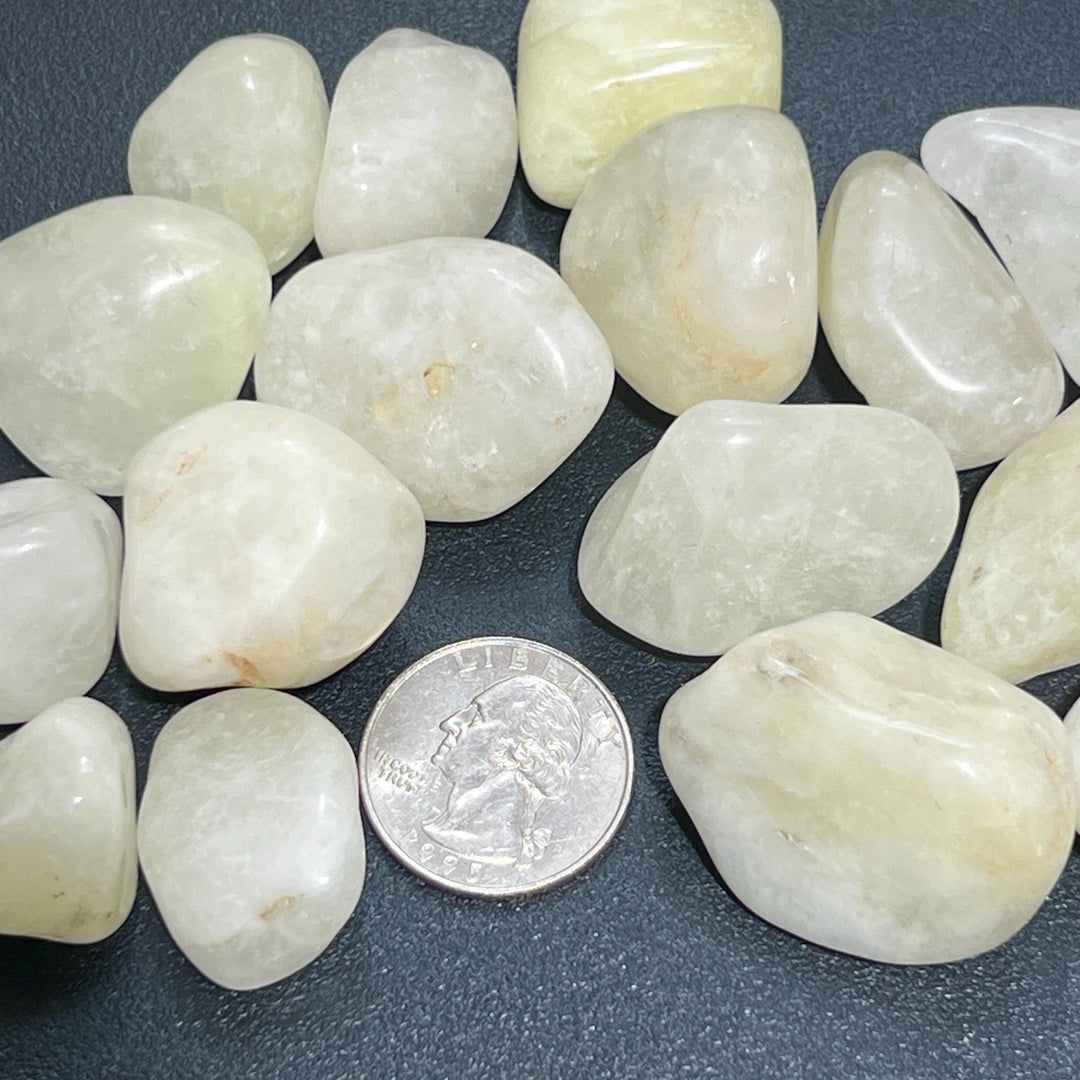 Yellow Quartz Crystal Tumbled Stones (By The Piece or Pound) Wholesale