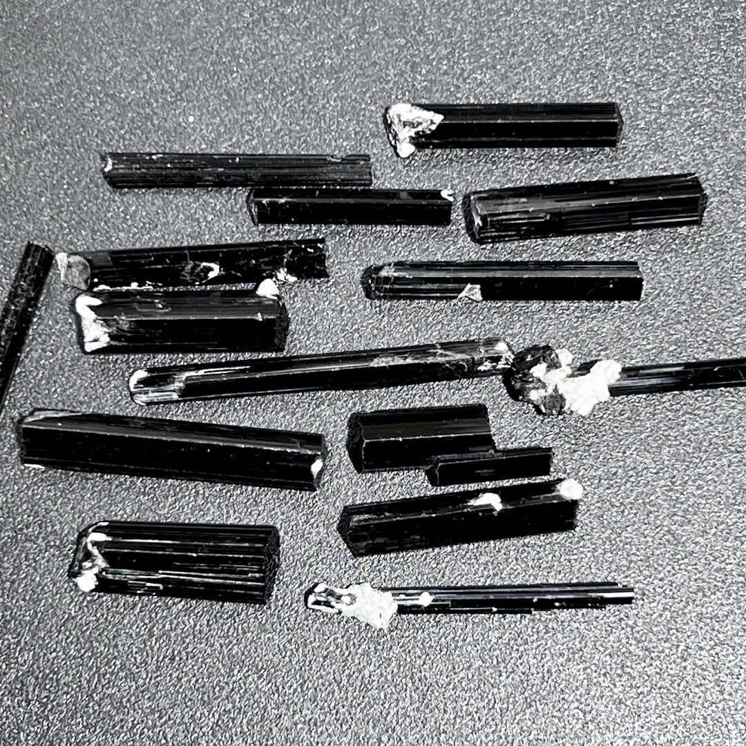 Super Extra Quality Black Tourmaline Needle Crystals (By The Piece Or Gram) Gemstone Jewelry Supply