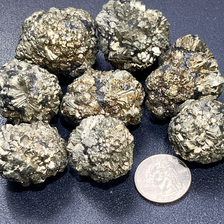 Marcasite Crystal Nodules Iron Pyrite Large Gold Nugget Rough Wholesale