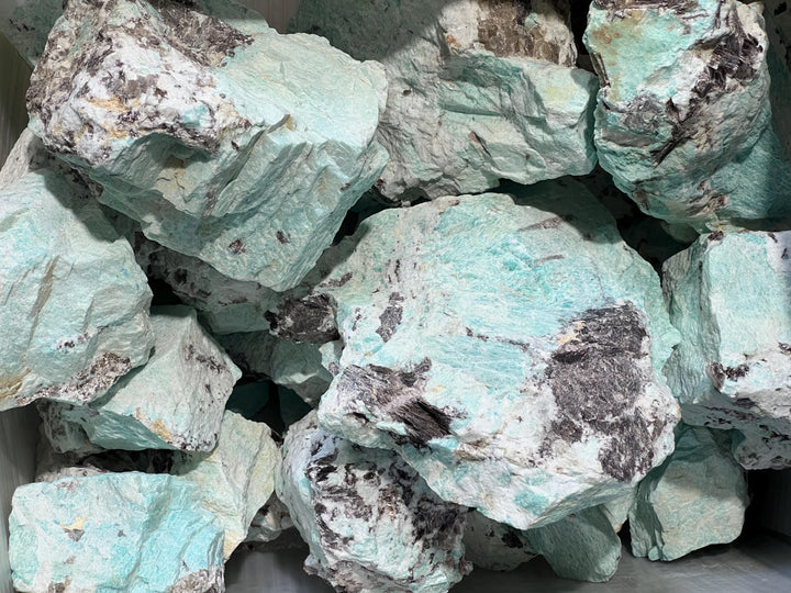 Extra Quality Amazonite Boulders (4-10 Inches) Large Rough Raw Crystal Stones Gemstone Home Decor Supply