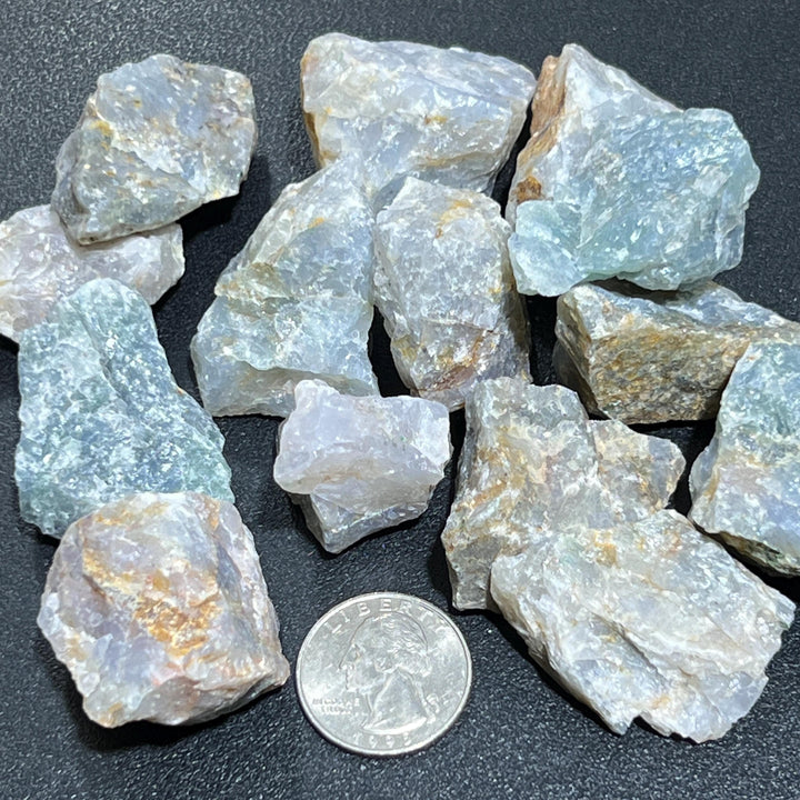 Sky Blue Quartz Rough Raw Crystal Stones (By The Piece or Pound) Wholesale