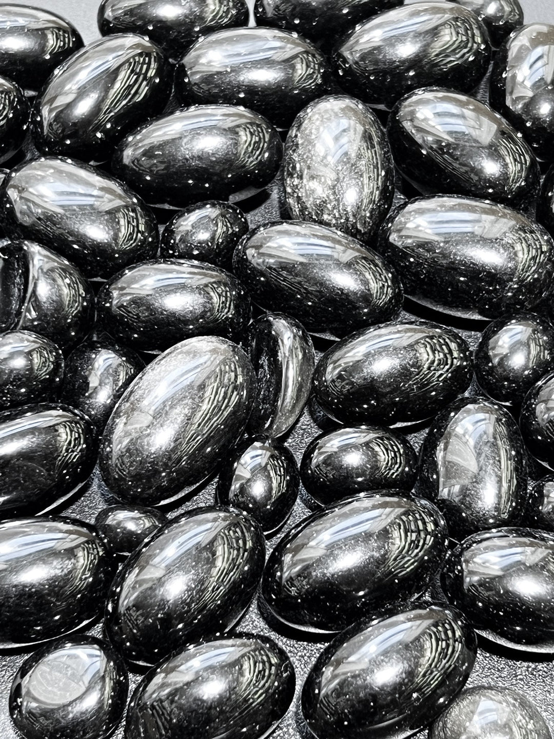 Black Obsidian Tumbled (By The Piece Or Pound) Wholesale Volcanic Glass