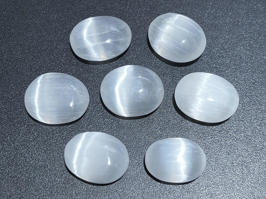 Selenite Crystal Mini Small Palm Stone Orb Carving Wholesale Bulk Gemstone Lot