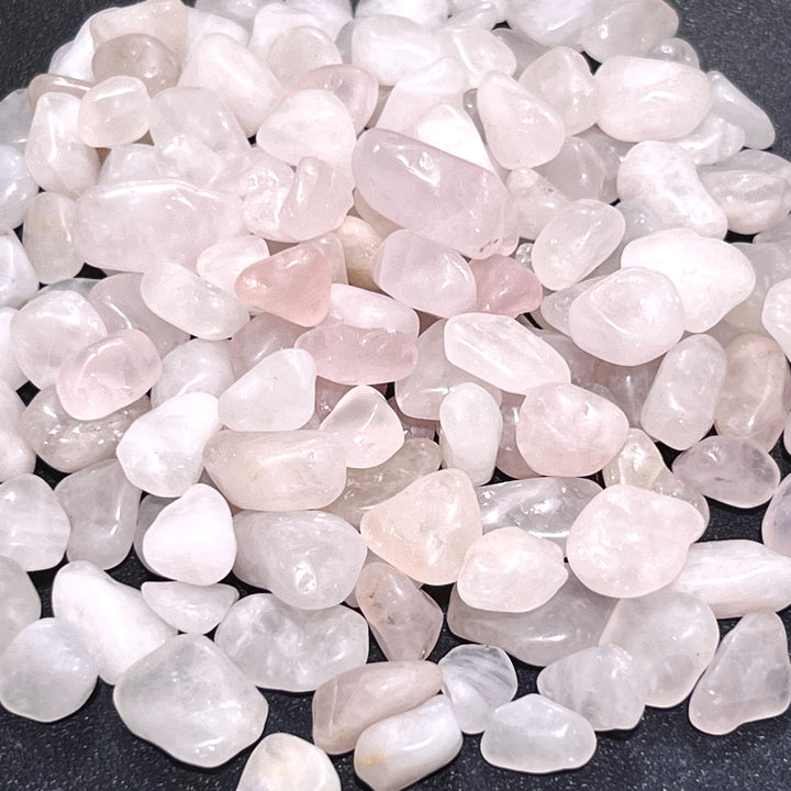 Pink Rose Quartz Small Tumbled Stones (By The Ounce or Pound) Wholesale