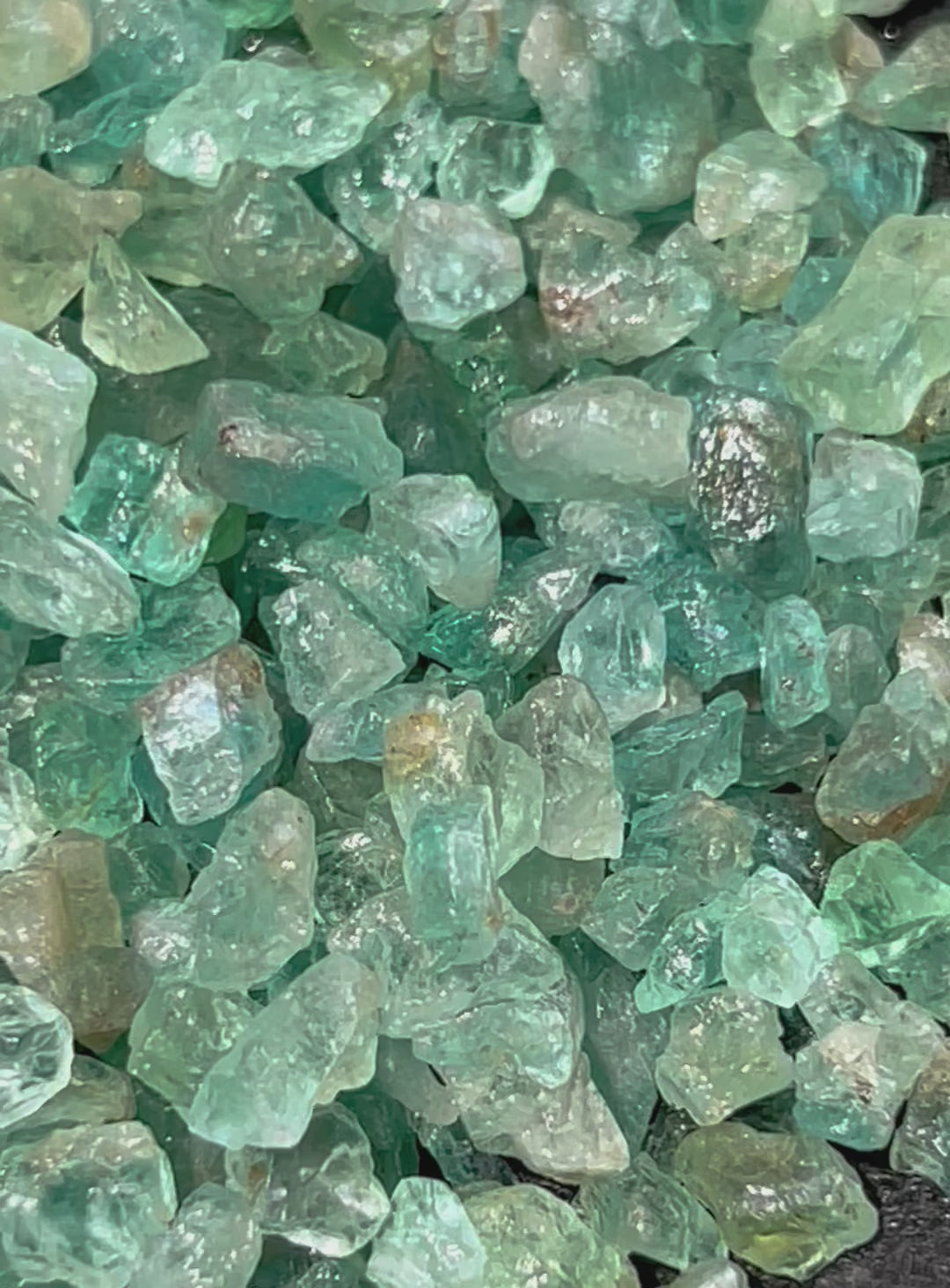 Apatite Crystals Small Chips Tiny Raw Natural Gemstones