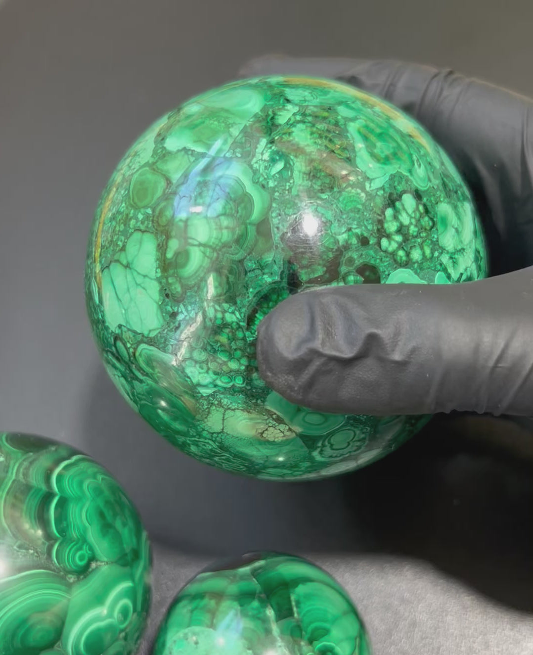 Malachite Spheres (3 Sizes)(5-10 CM) Large Polished Carving