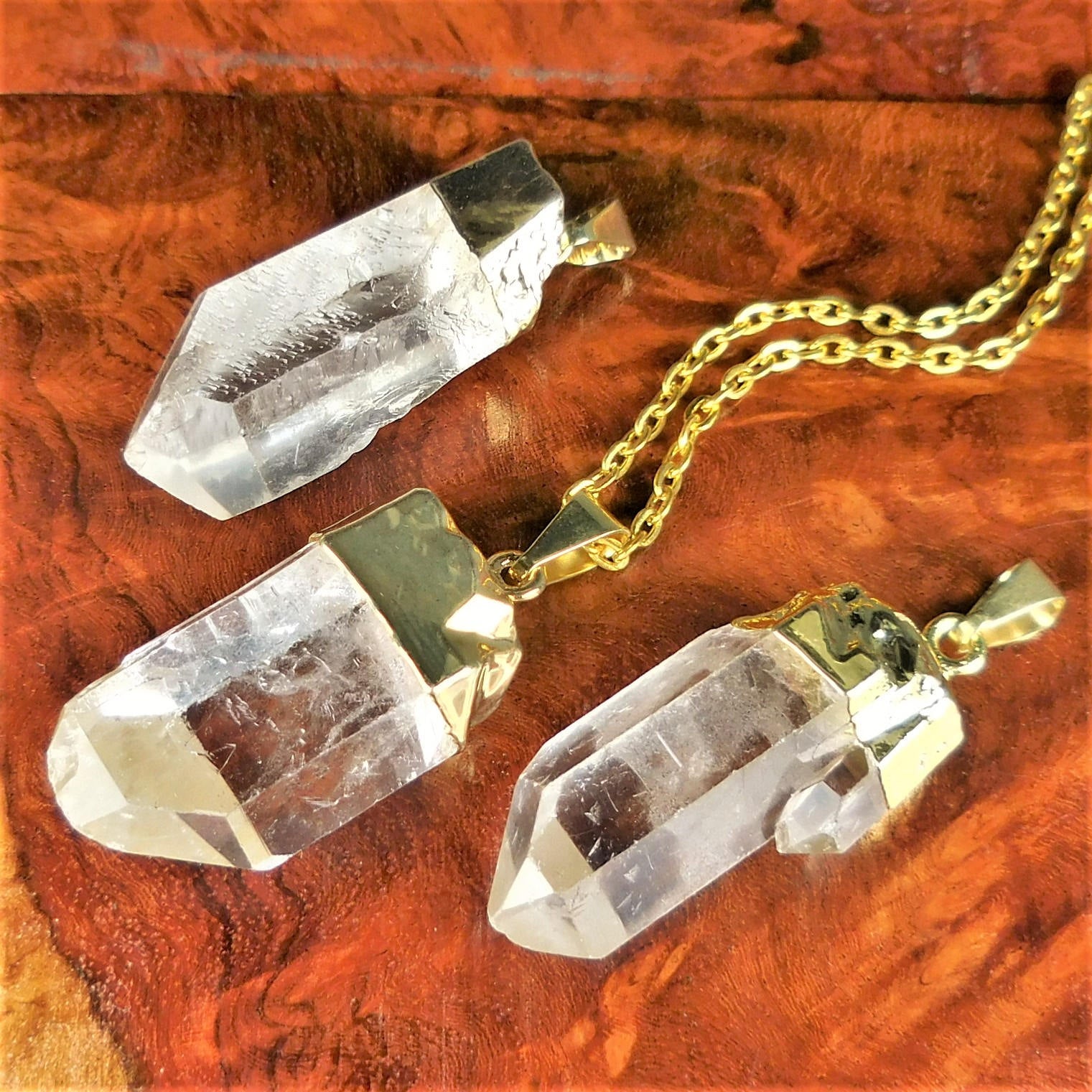 Raw crystal pendants on sale wholesale