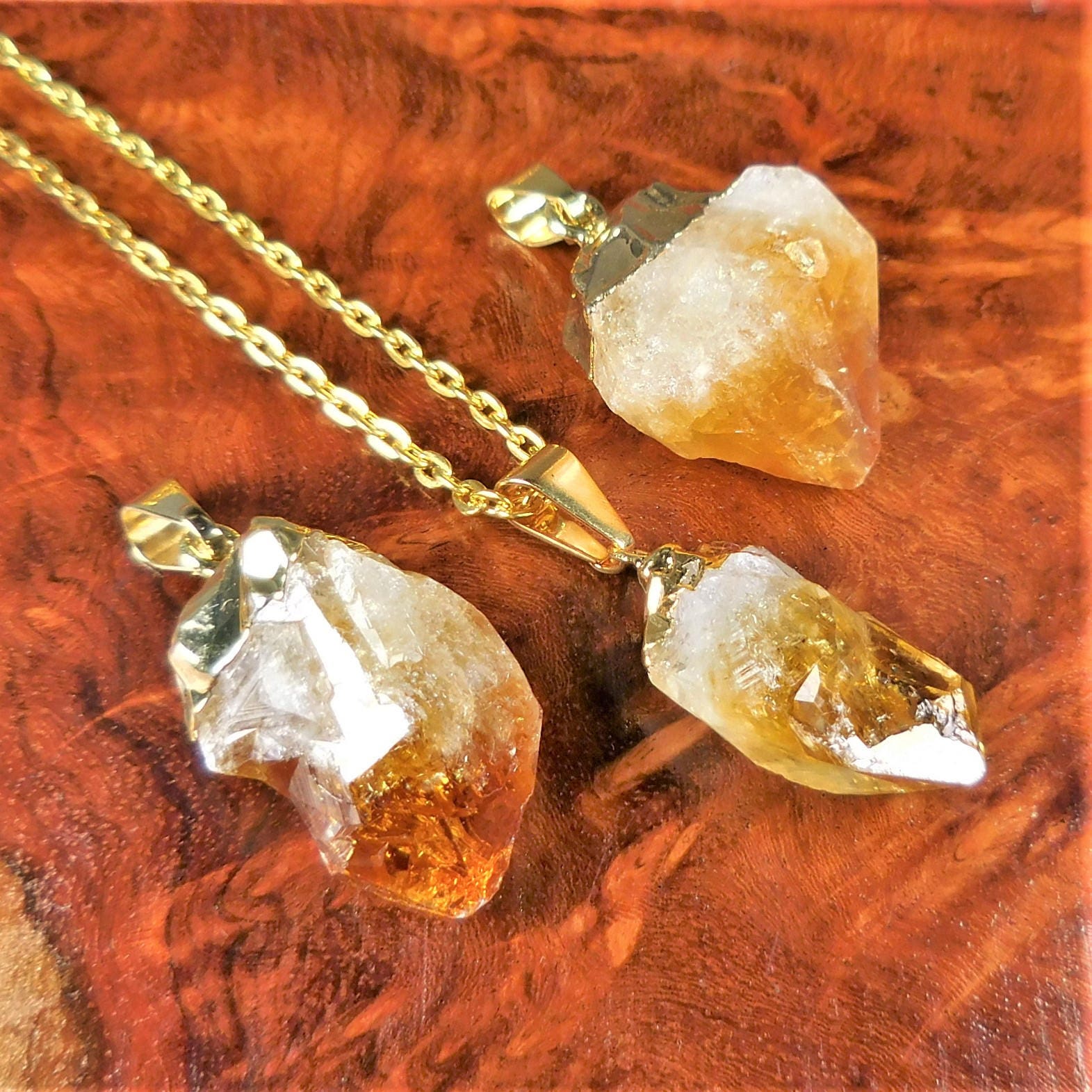 Citrine Necklace, Raw Crystal Necklace, November Birthstone Jewelry,  Birthday Gifts for Women in Sterling Silver and Gold - Etsy Sweden