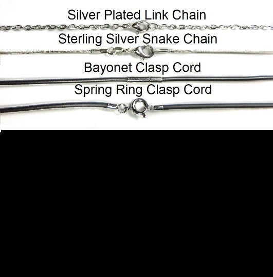 Tumbled Citrine Necklace Pendant - Silver