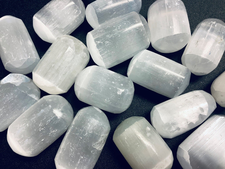 Selenite Crystal Tumbled (1 Kilo)(2.2 LBs) Bulk Wholesale Lot Polished Gemstones