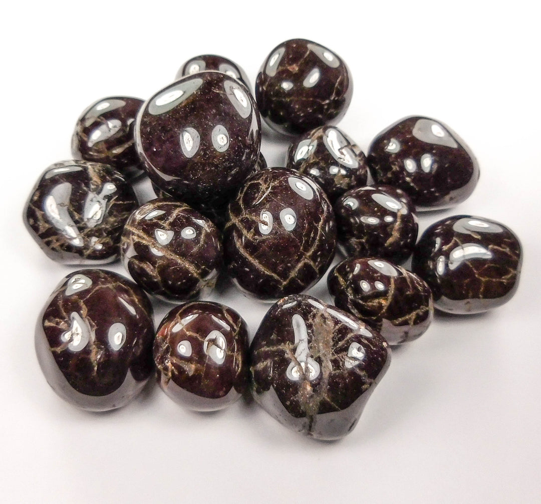 Cherry Garnet Tumbled (3 Pcs) Gemstone Polished Crystal